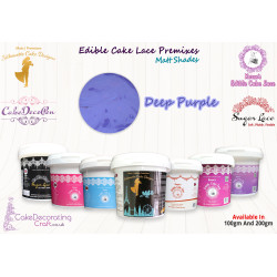 Deep Purple | Edible Sugar Lace Deco Pen | Matt Shade | 200 Grams